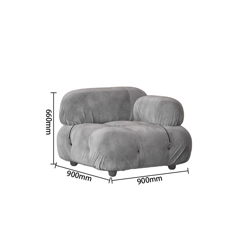 ソファ　アームレスト　カウチソファ　ファブリックソファ　高級ソファ　モダンソファ　フットレスト　上質な金具　多色選択可能　JYSF-N042