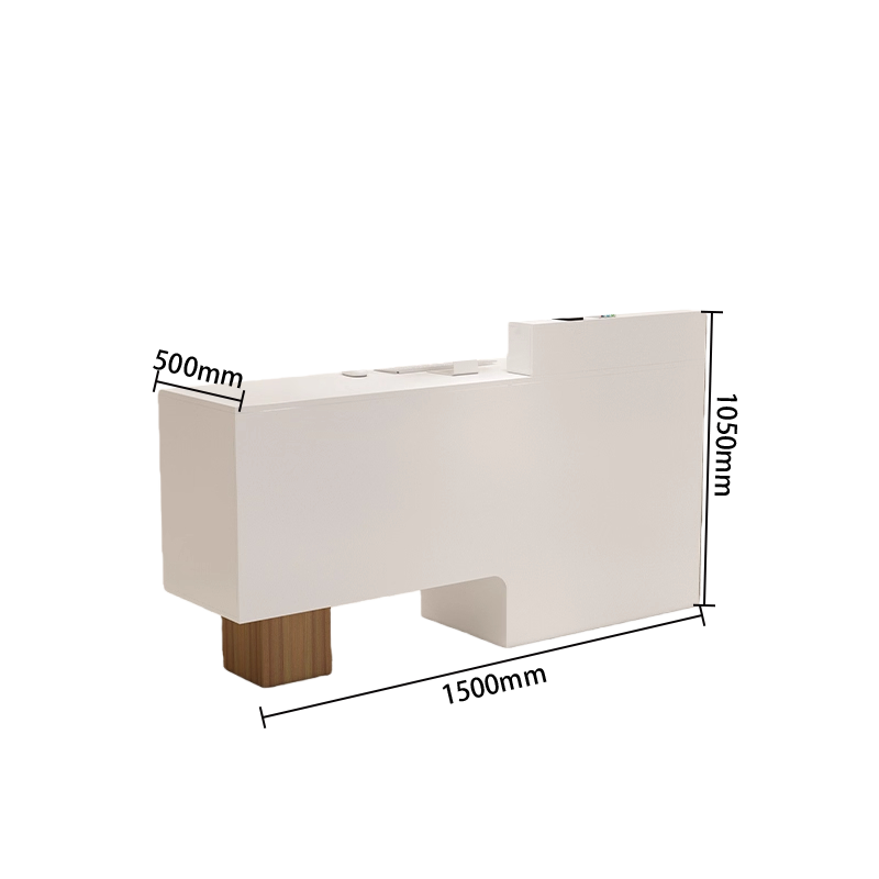 受付カウンター　エントランス受付　レジカウンター　頑丈なフレーム　広い天板　上質な金具　シンプル　ホワイト　ブラック　JDQT-N059