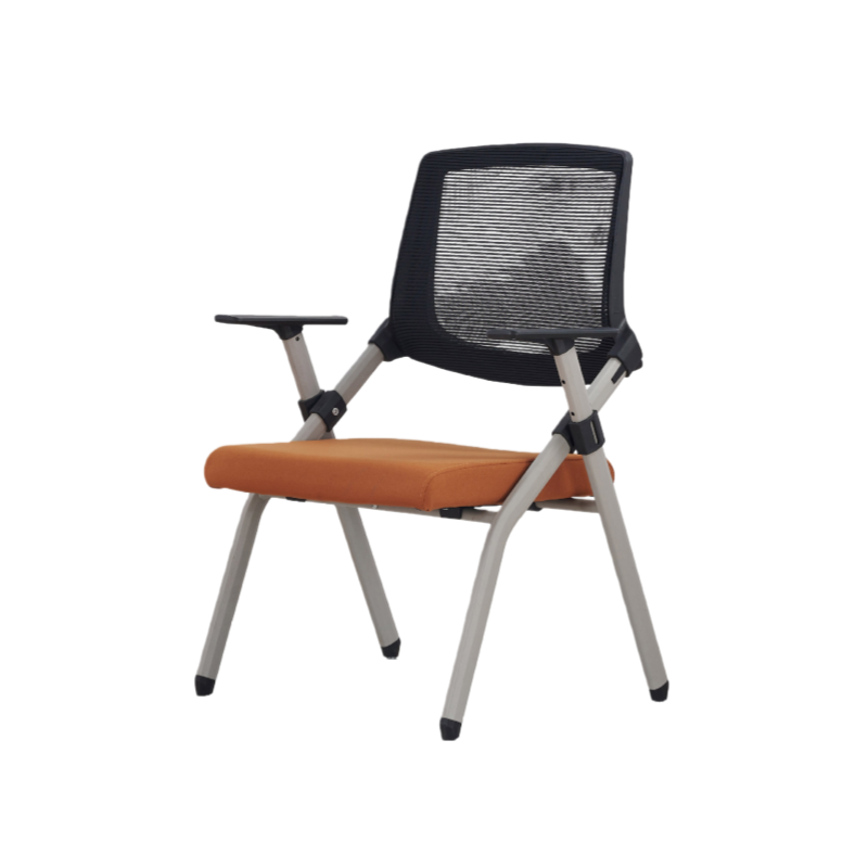 会議テーブル　ミーティングテーブル　折りたたみ　キャスター　折りたたみ　扇形　幕板　シンプル　ホワイト　カスタマイズ可能　HYZ-N038