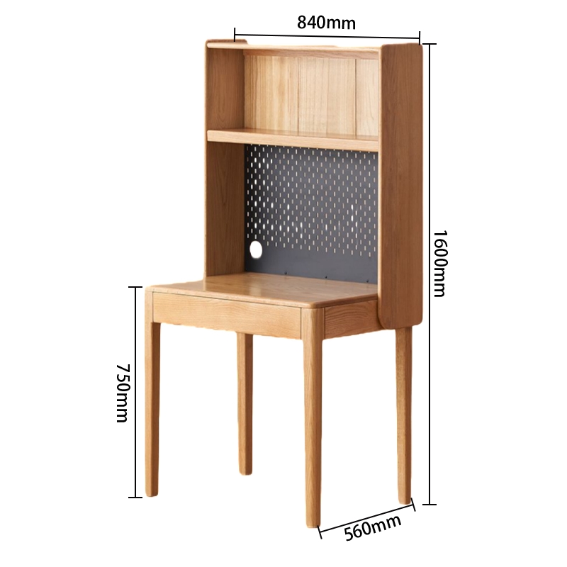 学習机　勉強机　学習デスク　空間節約　パンチングボード　大容量収納　組立必要　テーブル　収納付き　無垢材　XXZ-N021