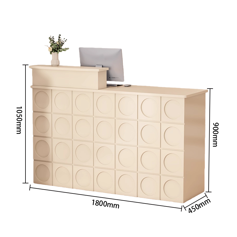 受付カウンター　ユニークなデザイン　エントランス受付　大容量収納　バーカウンター　頑丈なフレーム　組立必要　JDQT-N063