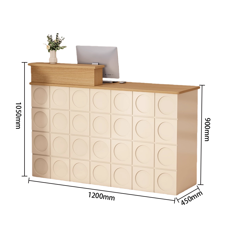 受付カウンター　ユニークなデザイン　エントランス受付　大容量収納　バーカウンター　頑丈なフレーム　組立必要　JDQT-N063