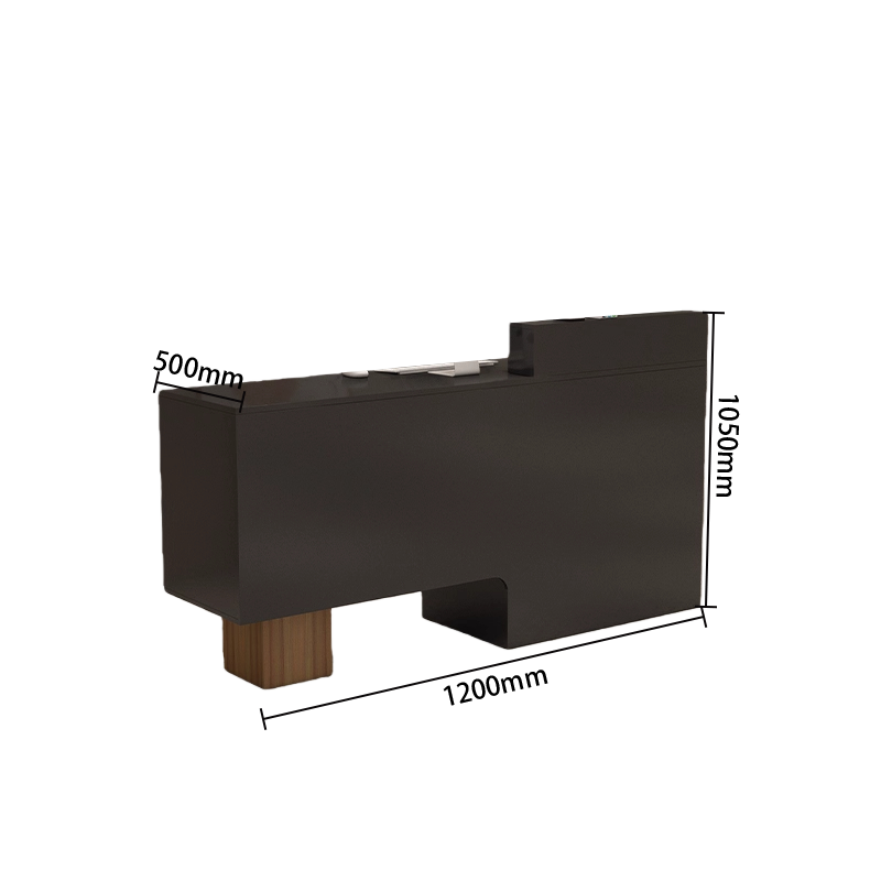 受付カウンター　エントランス受付　レジカウンター　頑丈なフレーム　広い天板　上質な金具　シンプル　ホワイト　ブラック　JDQT-N059