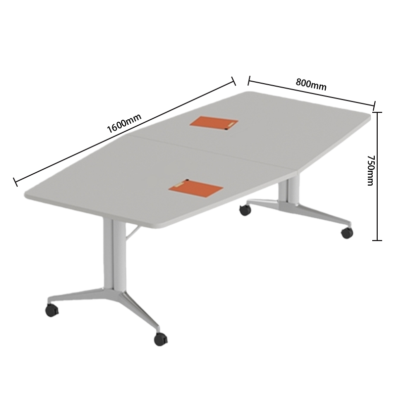 会議テーブル　ミーティングテーブル　オフィステーブル　会議用テーブル　キャスター付き　充電設備　折り畳み式　組立必要　HYZ-N071

