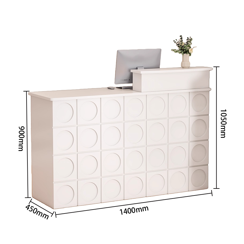 受付カウンター　ユニークなデザイン　エントランス受付　大容量収納　バーカウンター　頑丈なフレーム　組立必要　JDQT-N063