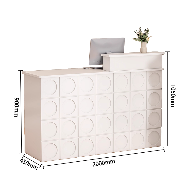 受付カウンター　ユニークなデザイン　エントランス受付　大容量収納　バーカウンター　頑丈なフレーム　組立必要　JDQT-N063