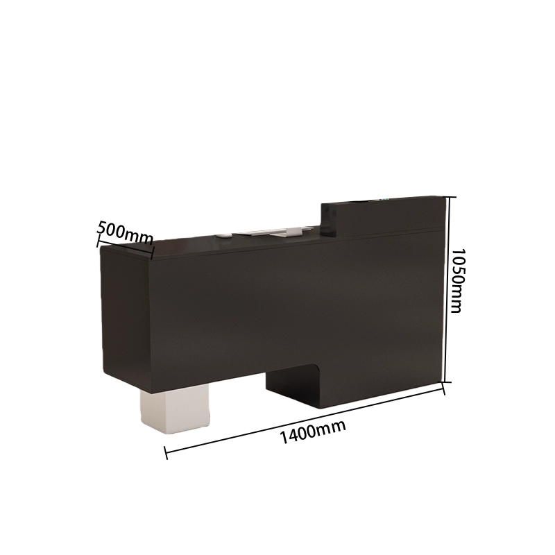 受付カウンター　エントランス受付　レジカウンター　頑丈なフレーム　広い天板　上質な金具　シンプル　ホワイト　ブラック　JDQT-N059