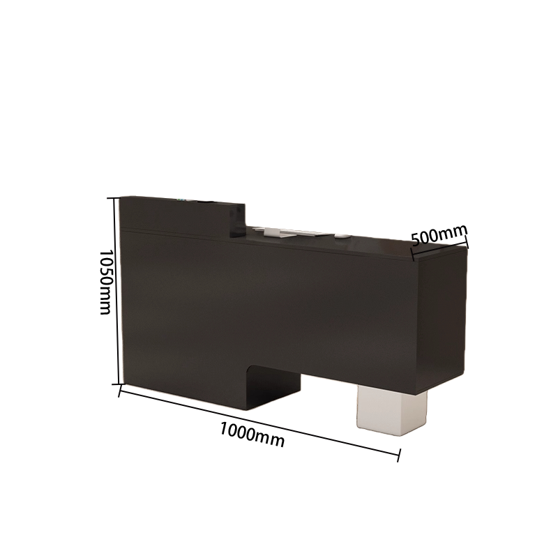 受付カウンター　エントランス受付　レジカウンター　頑丈なフレーム　広い天板　上質な金具　シンプル　ホワイト　ブラック　JDQT-N059