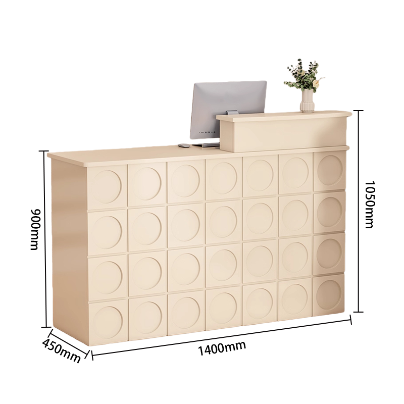 受付カウンター　ユニークなデザイン　エントランス受付　大容量収納　バーカウンター　頑丈なフレーム　組立必要　JDQT-N063