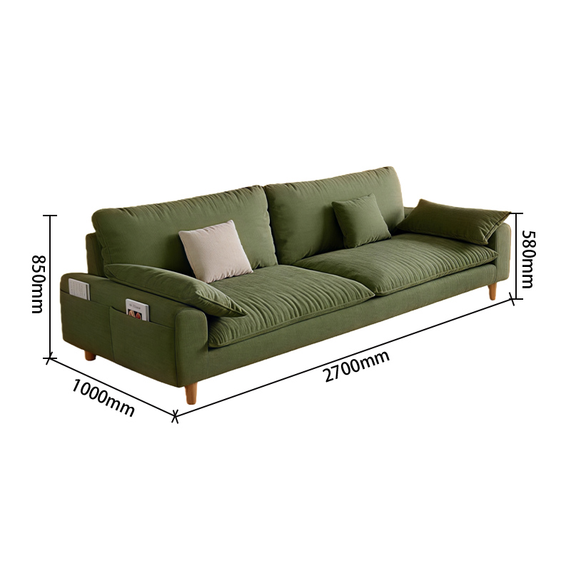 ソファ　カウチソファ　ファブリックソファ　高級ソファ　モダンソファ　多種類充填物　広い座面　アームレスト　背もたれ　JYSF-N038