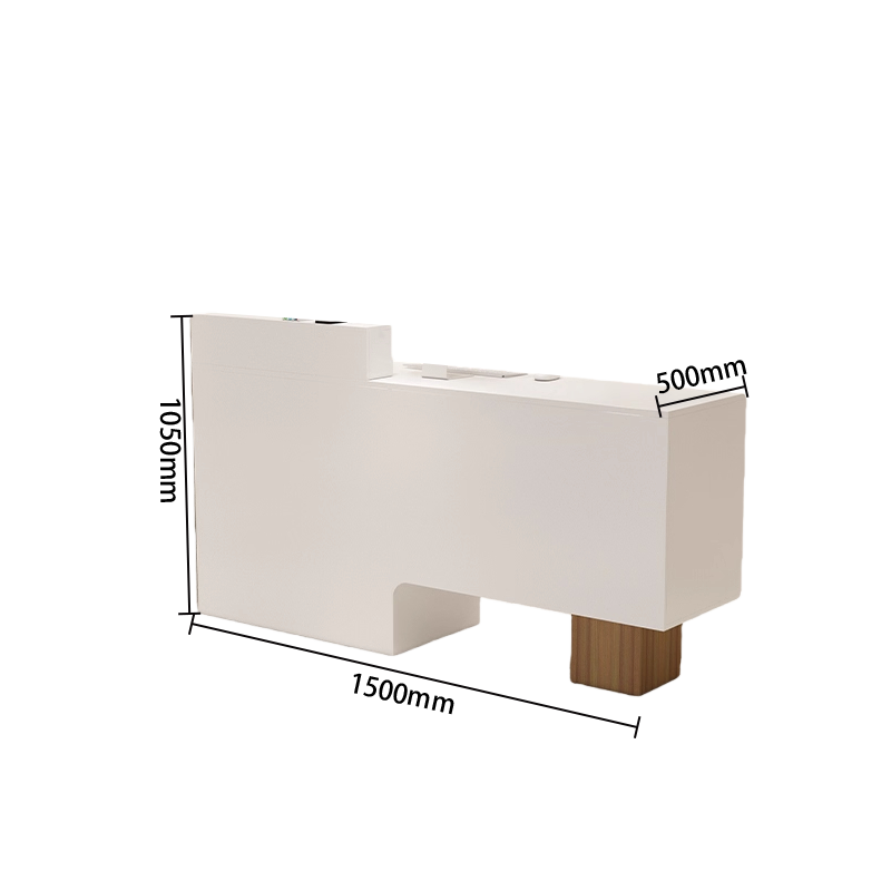 受付カウンター　エントランス受付　レジカウンター　頑丈なフレーム　広い天板　上質な金具　シンプル　ホワイト　ブラック　JDQT-N059