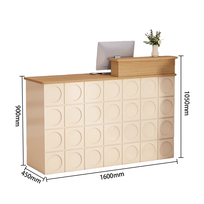 受付カウンター　ユニークなデザイン　エントランス受付　大容量収納　バーカウンター　頑丈なフレーム　組立必要　JDQT-N063