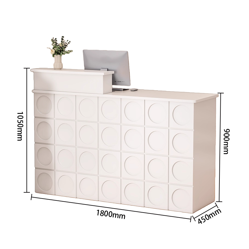 受付カウンター　ユニークなデザイン　エントランス受付　大容量収納　バーカウンター　頑丈なフレーム　組立必要　JDQT-N063