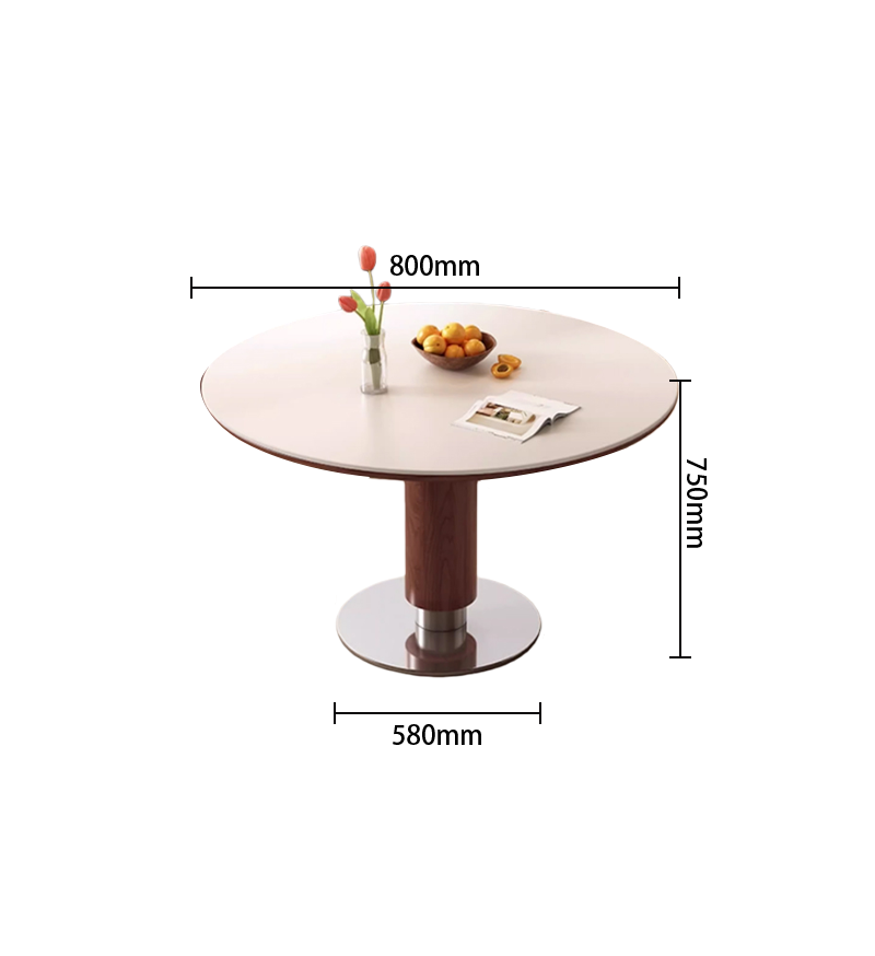 ダイニングテーブル　丸形　ダイニングテーブル　こたつテーブル　机　つくえ　丈夫な脚部　ステンレス製ホルダー　大理石天板　CZ-N048