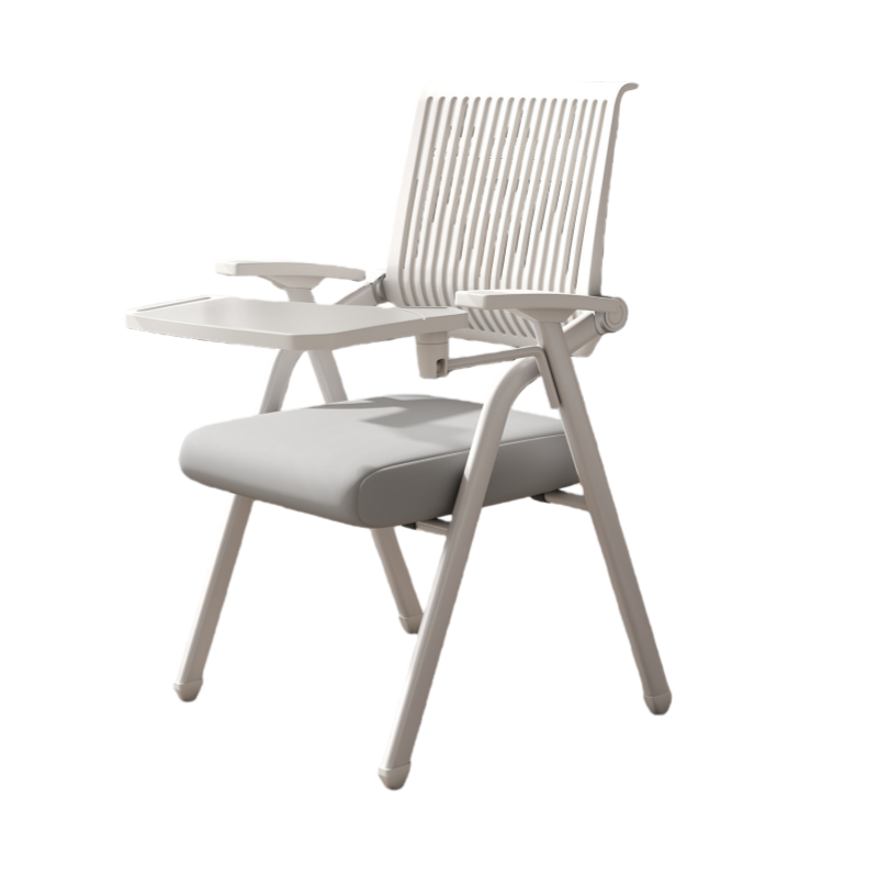 デスクチェア　オフィス用　事務用　会議用　アームレスト　折り畳み機能　キャスター付き　静音　おしゃれ　ブラック　BGY-N073