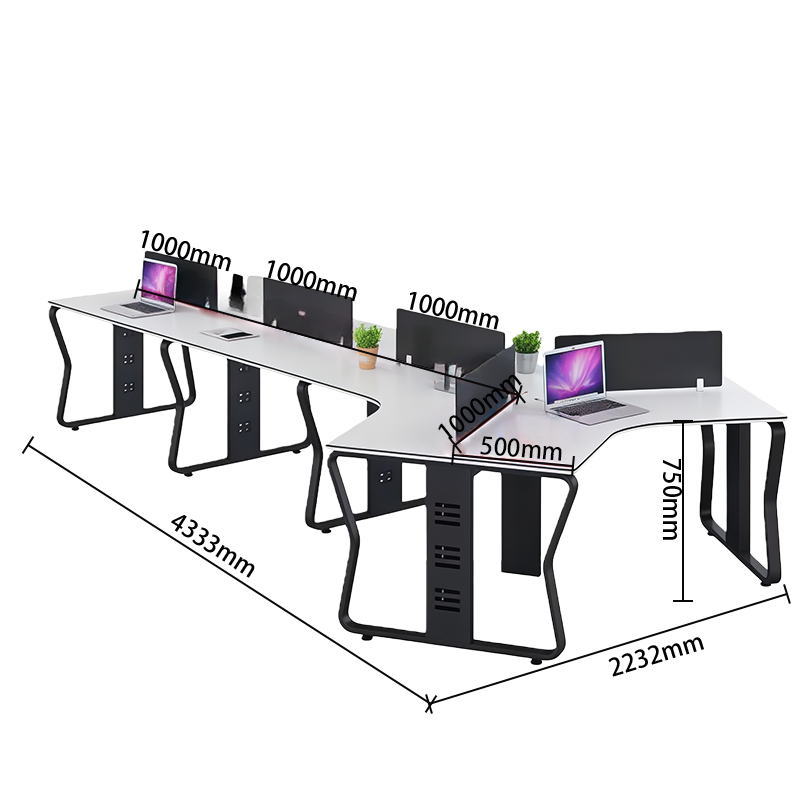 オフィスデスク　組み合わせ可能デスク　ワークデスク　パソコンデスク　事務所用　作業用　オフィス用　配線穴　ワゴン付き　YGZ-N020