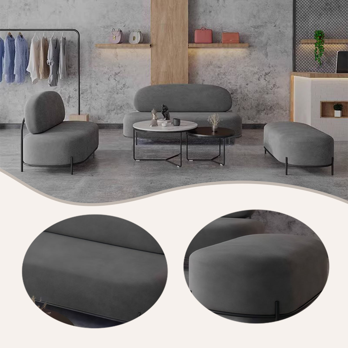 ソファセット　ハイバックソファ　椅子　応接ソファ　アームソファ　ビジネスソファセット　相談用　オフィス用　受付用　JDSF-N052