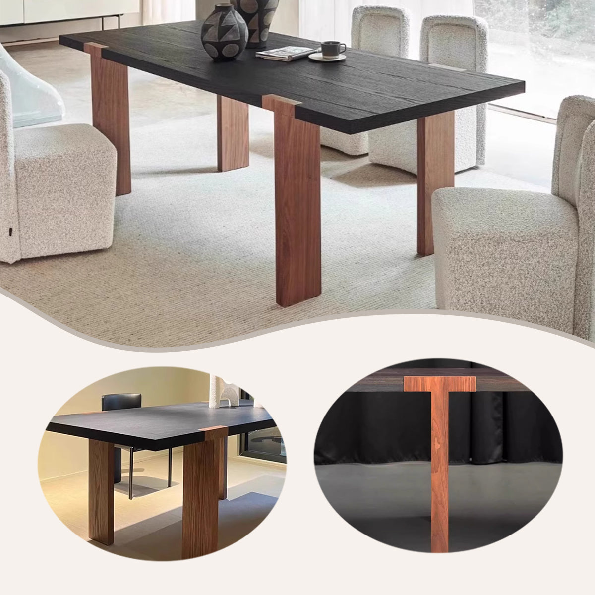 ダイニングテーブル　ダイニングテーブル　こたつテーブル　机　つくえ　広い天板　頑丈なフレーム　広い下肢空間　CZ-N046