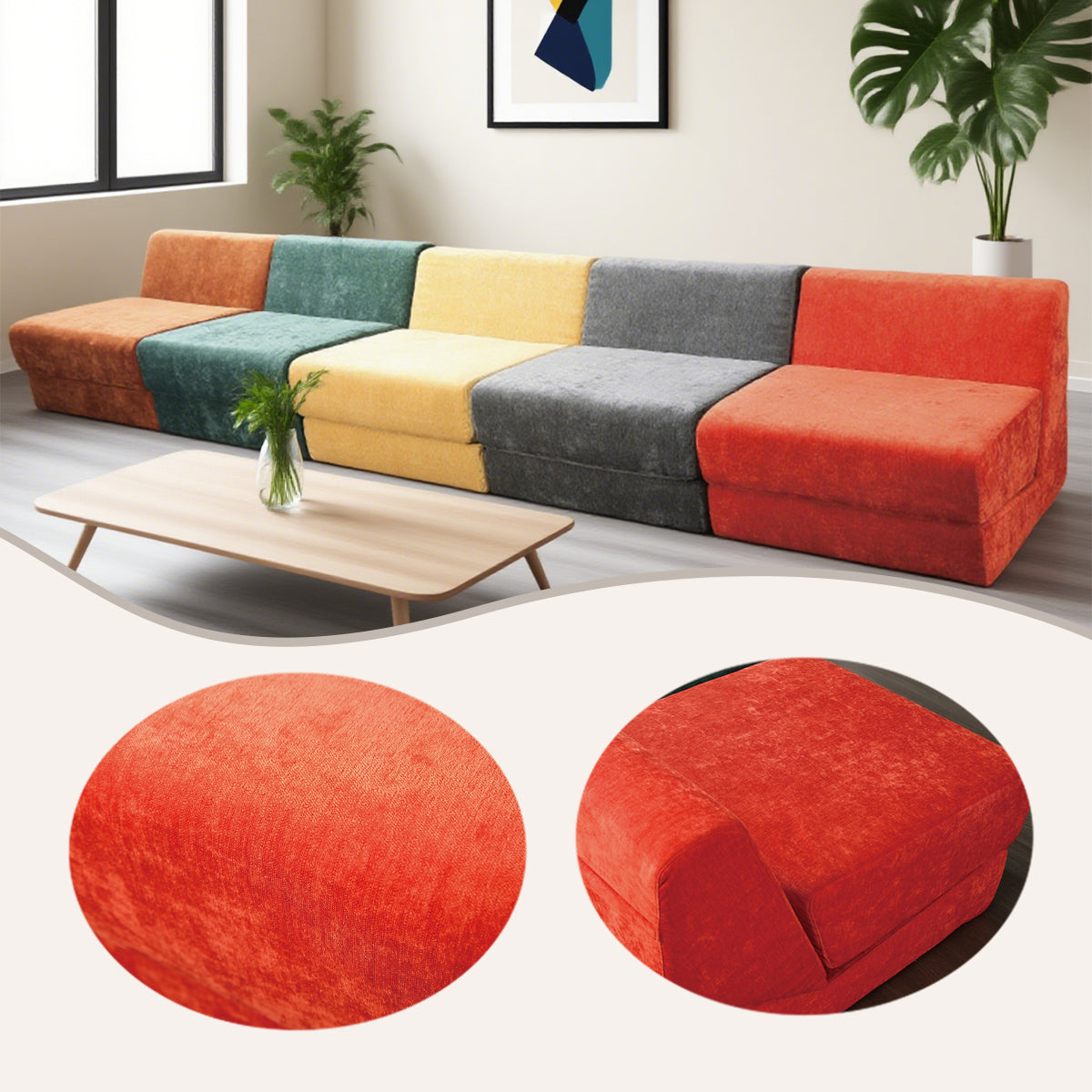 ソファ　ローソファー　アームレスソファ　リビング用ソファ　人間工学　フィット感　広い座面　ゆったり　カスタマイズ可能　YSSF-N011