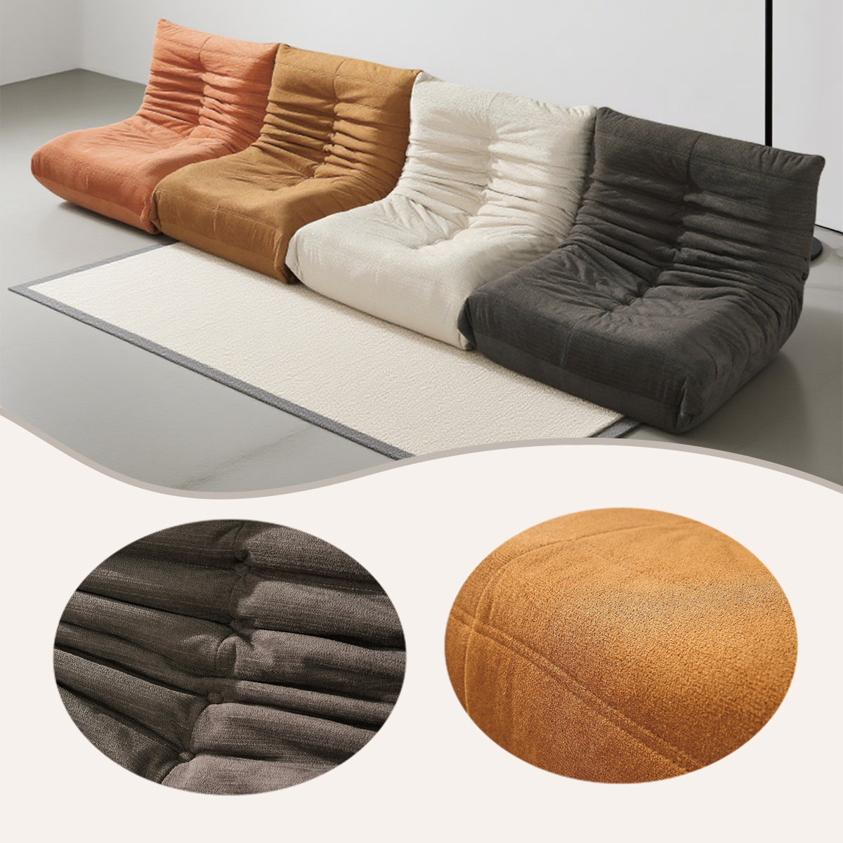 ソファ　ローソファー　アームレスソファ　リビング　人間工学　フィット感　広い座面　ゆったり　上質　高級感　カスタマイズ可能　YSSF-N012