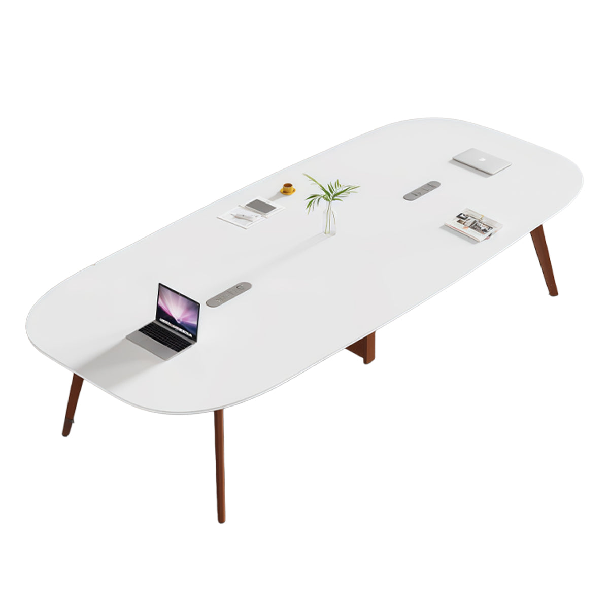 会議テーブル　ワークテーブル　会議室用　丈夫な脚　広い天板　落ち着き　隠し式配線　エコの素材　パーティクルボード　アルミ合金　 HYZ-N099