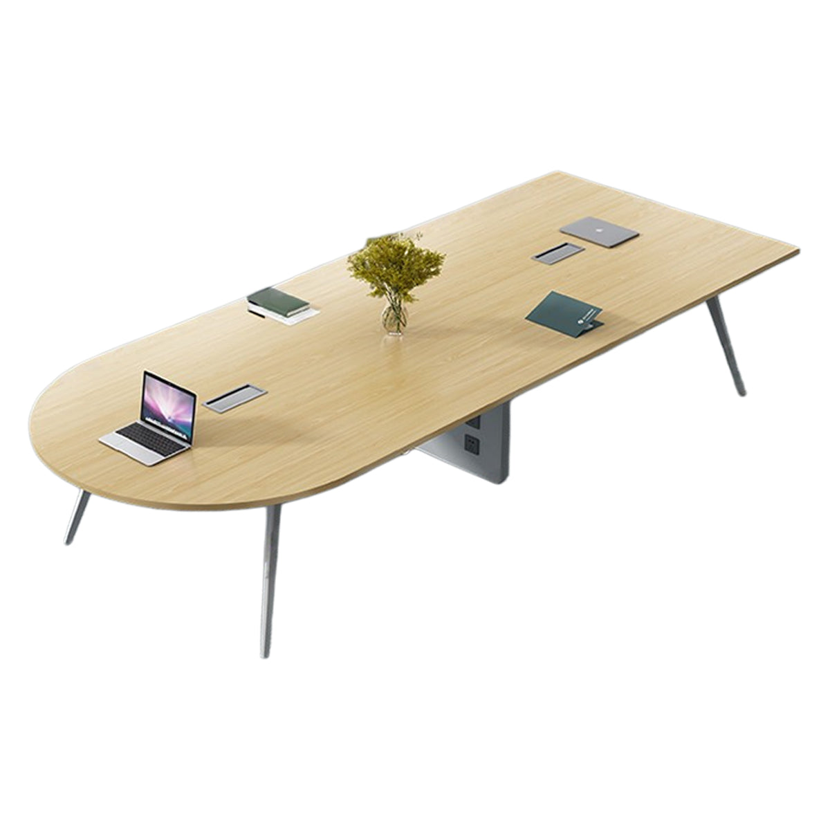 会議テーブル　　ミーティングテーブル　ワークテーブル　会議室用　事務用　パーティクルボード　 スチ-ル  ホワイト　ブラック　木目調　ウォールナット　カスタマイズ可能　HYZ-N095