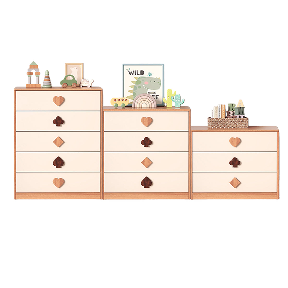 収納キャビネット　ロッカー　キャビネット　ラック　木製棚　下駄箱　可愛い取っ手付き　大容量収納　巾木よけ　JYCWG-N027