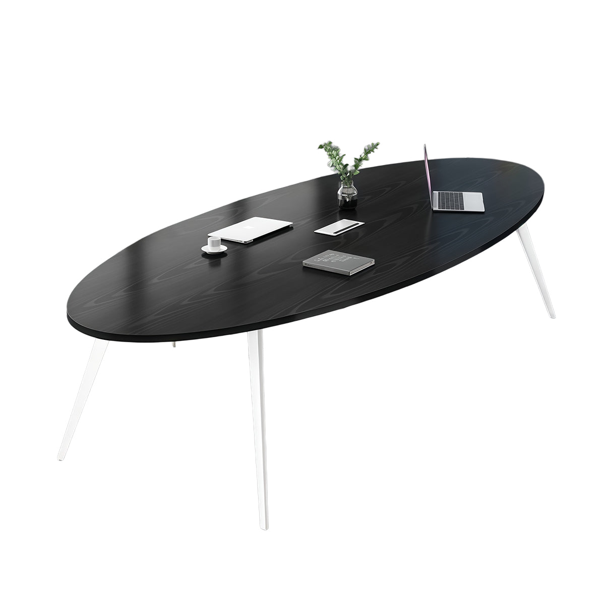 会議テーブル　ミーティングテーブル　ワークテーブル　商談テーブル　会議室用　パーティクルボード　 スチ-ル  ホワイト　ブラック　木目調　カスタマイズ可能　HYZ-N094